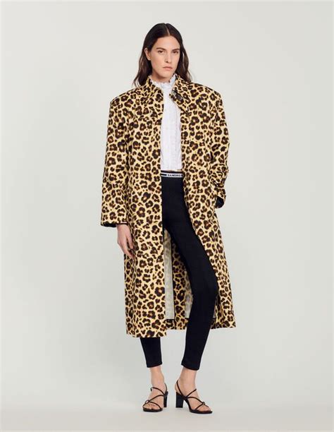 Coach mujer gabardina oversize de leopardo leopardo 2LP4DP437.